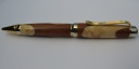 0048 - Segmented Titanium Gold/Rhodium Cigar Pen