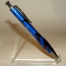 0040 - "Ocean Mist" Black Titanium Long Click Pen
