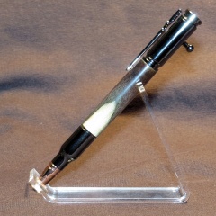 0075 - Blue Mahoe Black Titanium Bolt Action