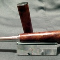 0057 - Rhodium Panache Pen (23152 visits) This desk pen features strongly angled barrels made out of Redwood Burl. It can stand upright on eit... 0057 - Rhodium Panache Pen